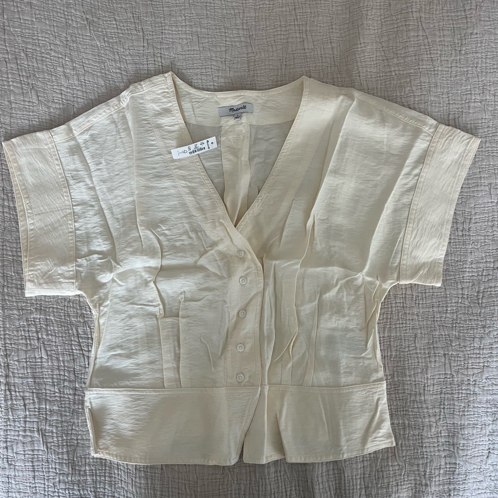 Madewell Cream Blouse